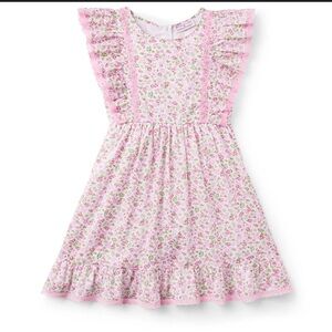 LoveShackFancy x American Girl pink floral cotton dress